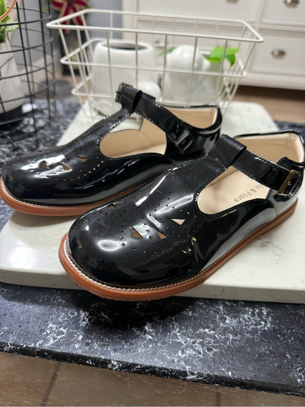 Kids black shoes